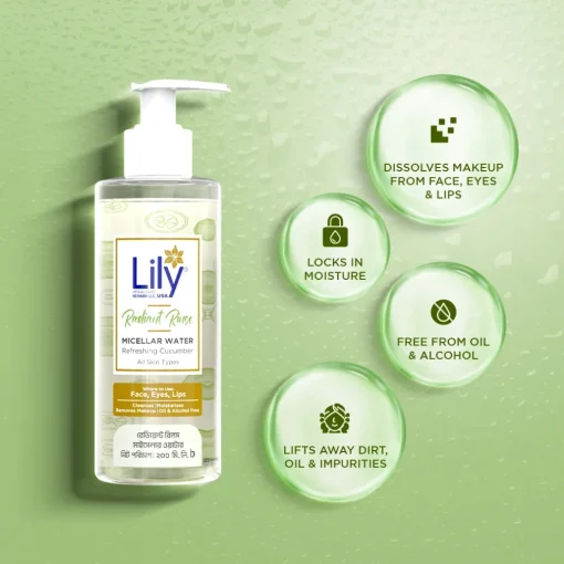 Lily Radiant Rinse Micellar Water - 200ml - Image 2