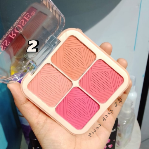 MISS ROSE 4 in 1 Blush Palette - Image 3