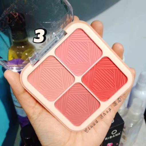 MISS ROSE 4 in 1 Blush Palette - Image 4