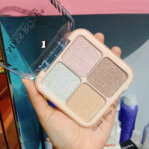 MISS ROSE 4 in 1 Highlighter Palette - Image 2