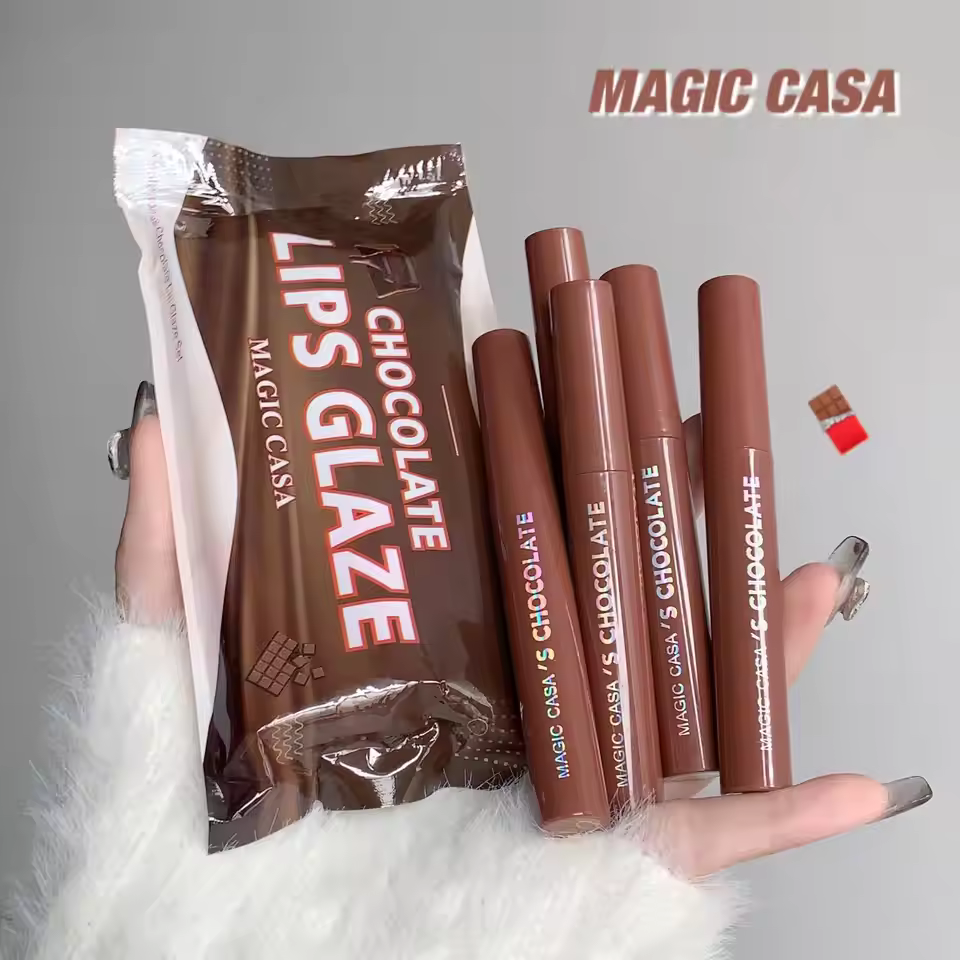 Magic Casa Chocolate Lips Glaze 5 PCs Set