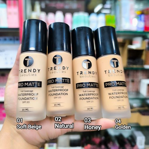 TRENDY beauties Pro Matte Waterproof Foundation with SPF20