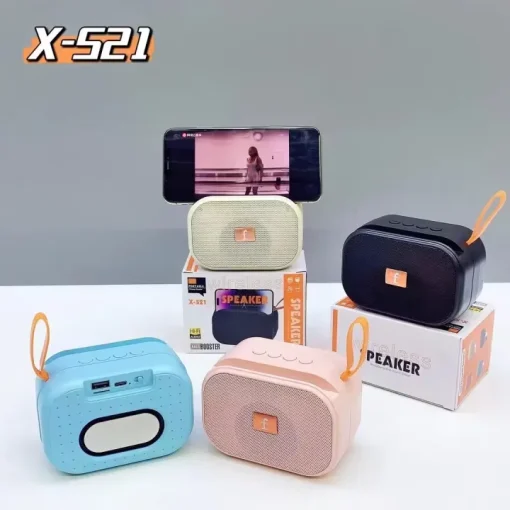 X-521 Bluetooth, USB, TF Card & FM Radio Supported Hi-Fi Audio Speaker - Image 2