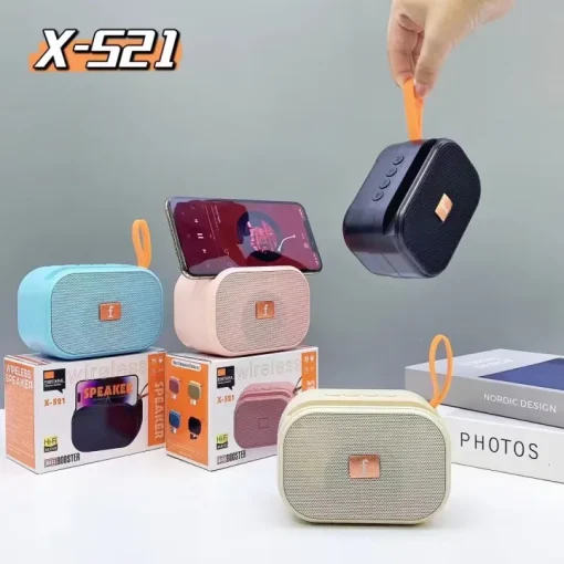 X-521 Bluetooth, USB, TF Card & FM Radio Supported Hi-Fi Audio Speaker