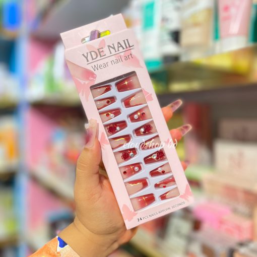 YDE Premium Quality Stone Fake Nails Set - Image 16