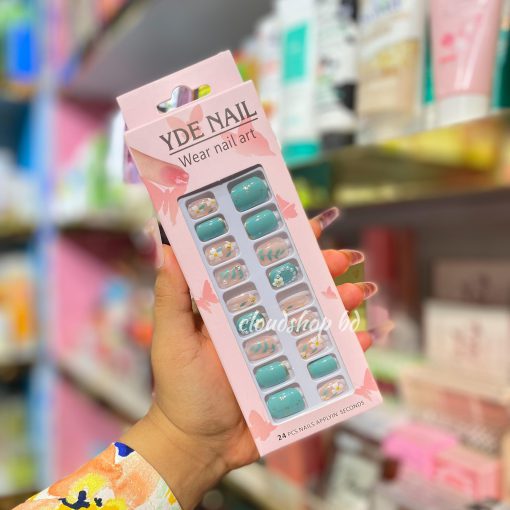 YDE Premium Quality Stone Fake Nails Set - Image 3