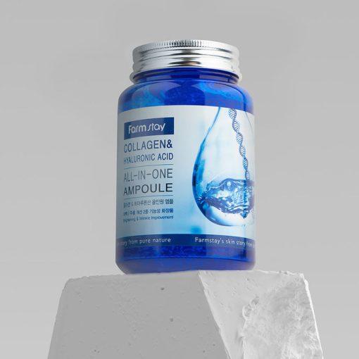 Farm stay Collagen & Hyaluronic Acid All-in-One Ampoule - 250ml - Image 2