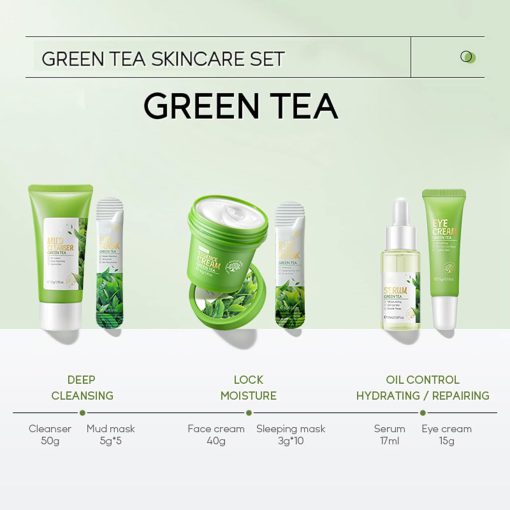 Fenyi Green Tea Skincare Set 6 Pieces - Image 4