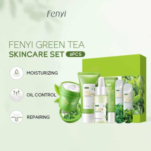 Fenyi Green Tea Skincare Set 6 Pieces - Image 3
