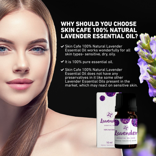 Skin Cafe 100% Natural Essential Oil - Lavender 10ml - Image 2