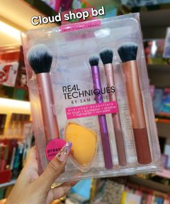 Real Techniques Everyday Essentials Makeup Brush Complete Face Set