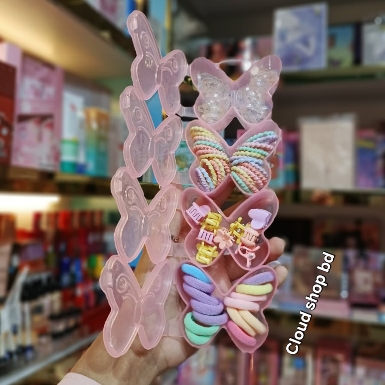 Butterfly Box Baby Hair Clip & Band Set - Image 3