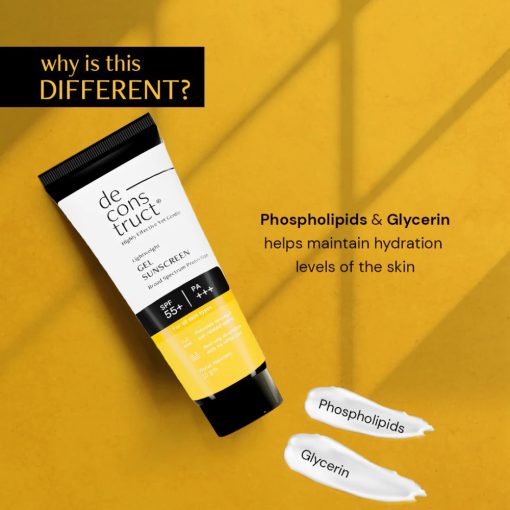 Deconstruct's Gel Sunscreen SPF 55+ & PA+++ 50gm - Image 2