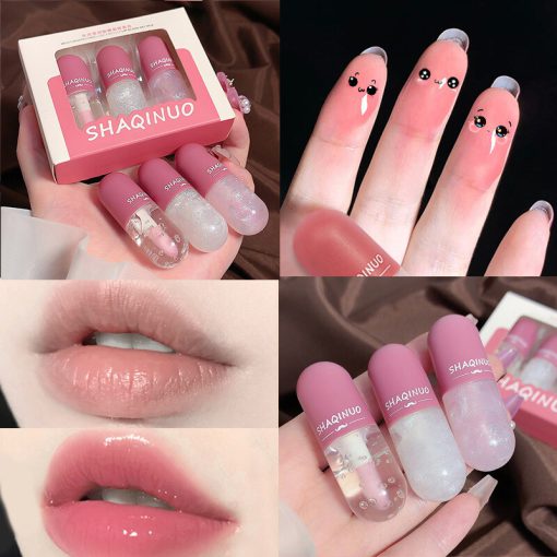 Shaqinuo Moisturizing Lip Gloss Capsule Set - Image 3