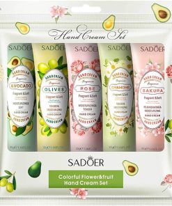 Sadoer Hand Cream Gift Set 5pack, Mini Hand Care Cream Travel Size for Men and Women