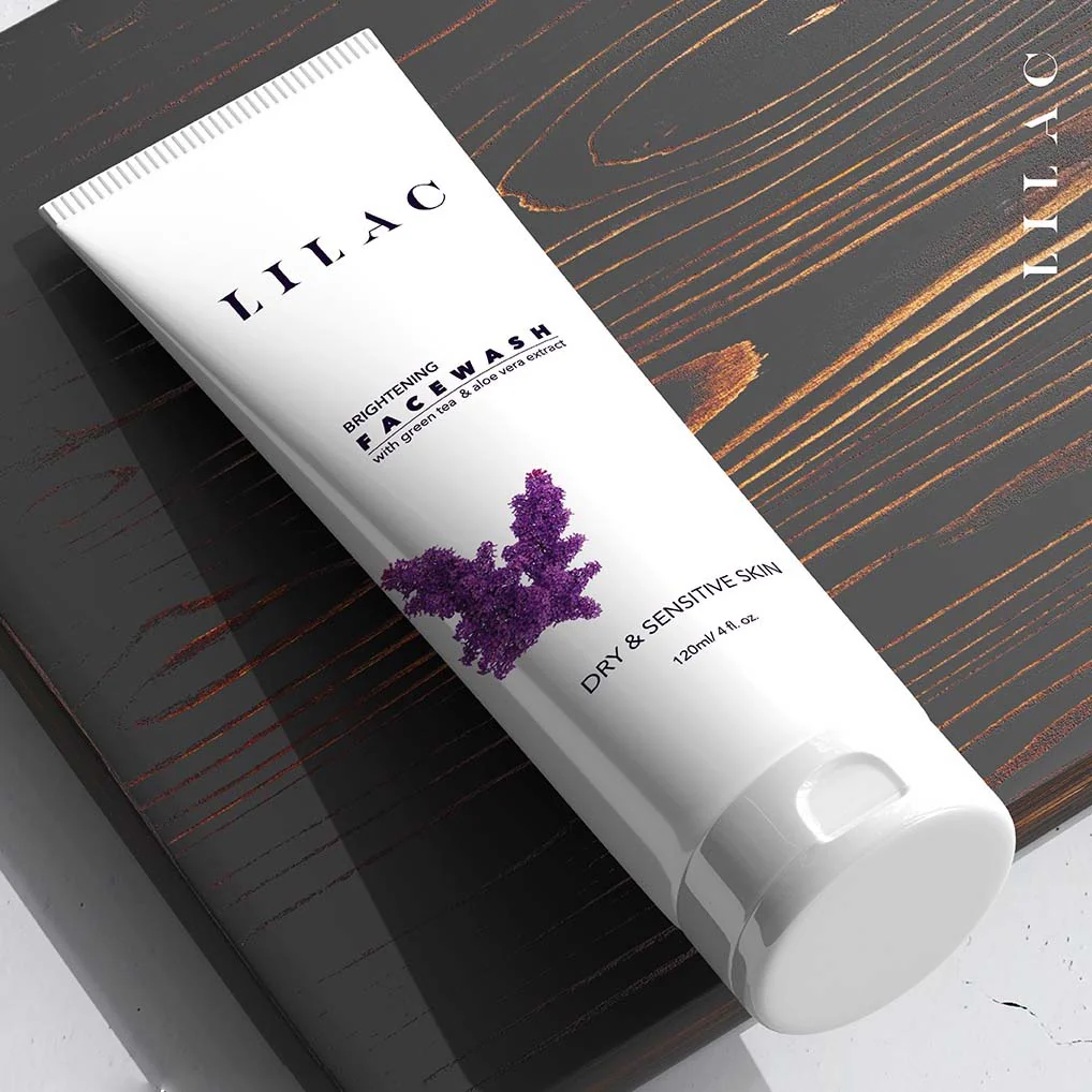 Lilac Advanced Brightening Face Wash for Dry And Sensitive Skin (120ml)
