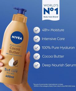 Nivea Deep Moisture Care Body Lotion with Cocoa Butter 5 in 1 - 400ml