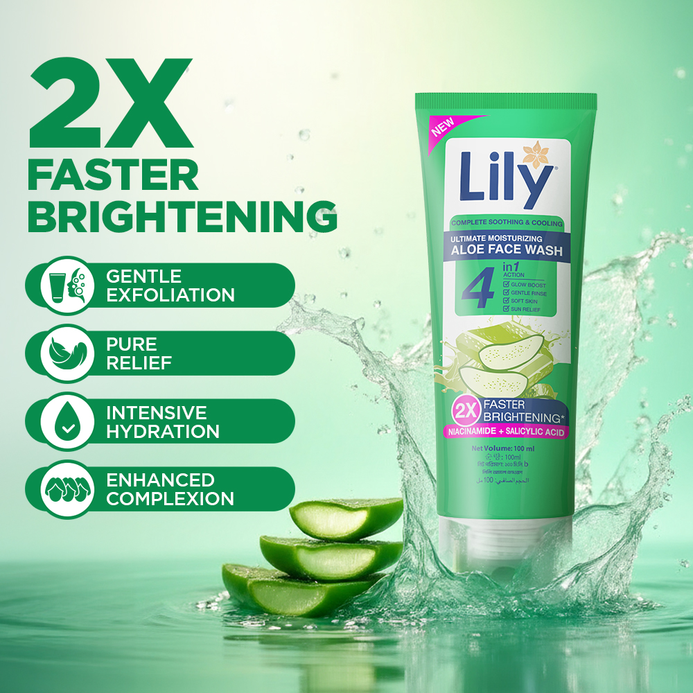 Lily Aloe Facewash 100ml - Image 2