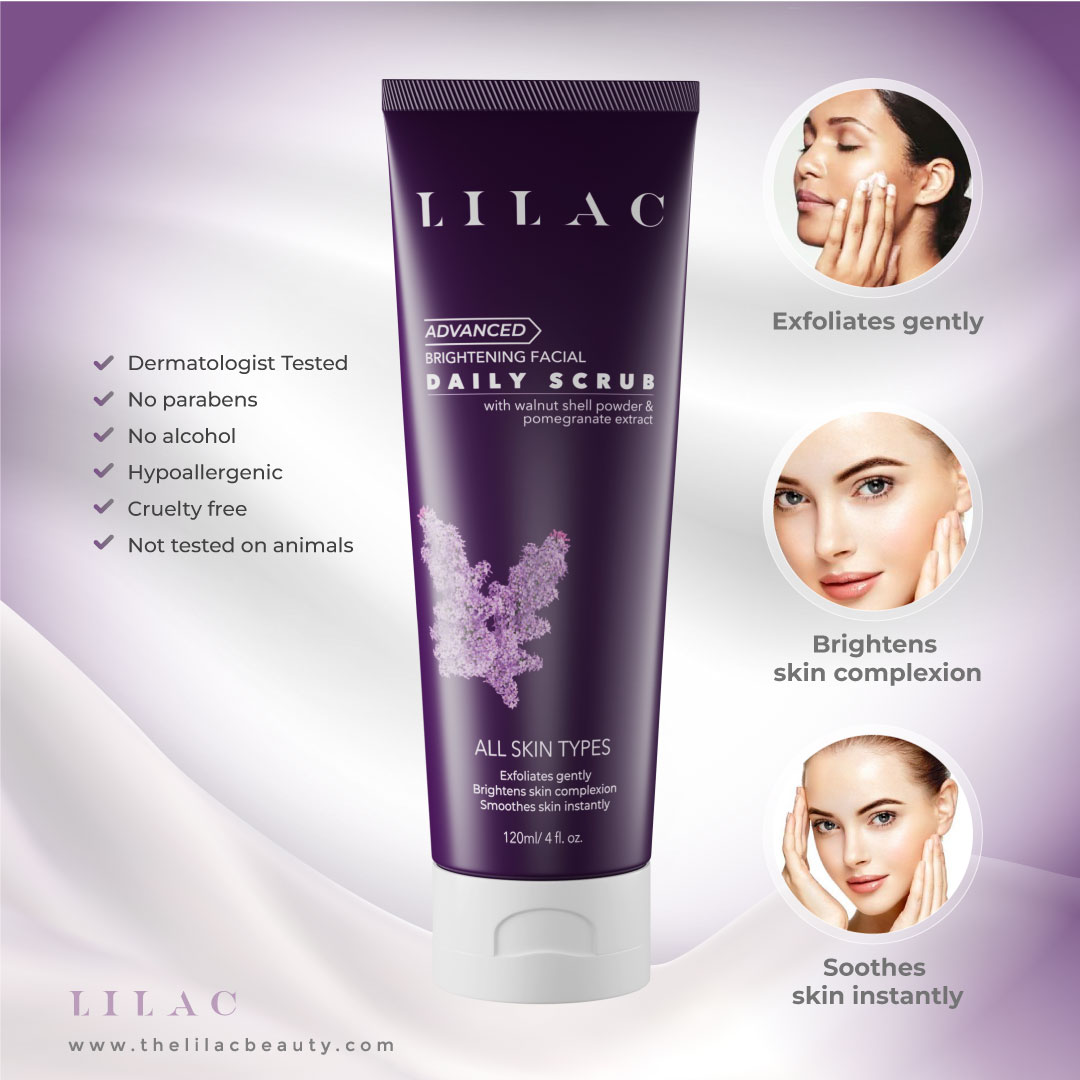 Lilac Advanced Brightening Daily Scrub-120ml - Image 3