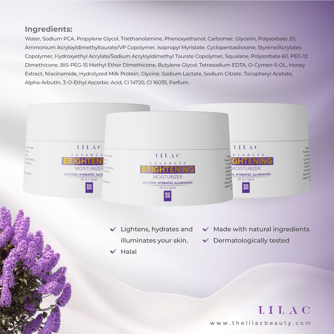 Lilac Advanced Brightening Moisturizer-50g - Image 3