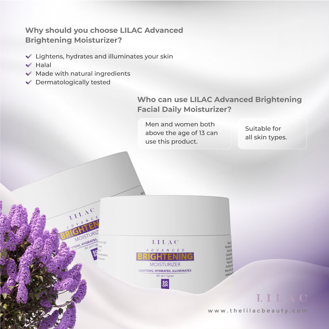 Lilac Advanced Brightening Moisturizer-50g - Image 2