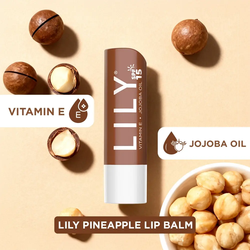 Lily Lip Balm Shea Butter Enriched with Vitamin E & Jojoba Oil - Image 3