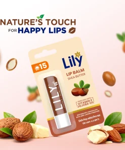 Lily Lip Balm Shea Butter Enriched with Vitamin E & Jojoba Oil