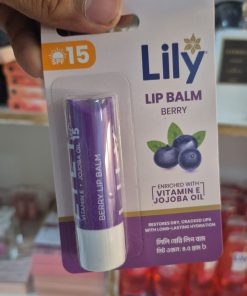 Lily Lip Balm berry Enriched with Vitamin E & Jojoba Oil