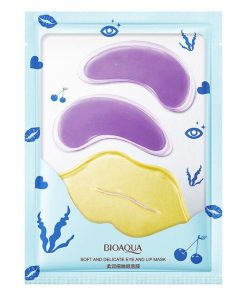 BIOAQUA Moisturizing Tender 2 Pcs Eye Mask (3gX2) & 1 Piece Lip Mask (8g)
