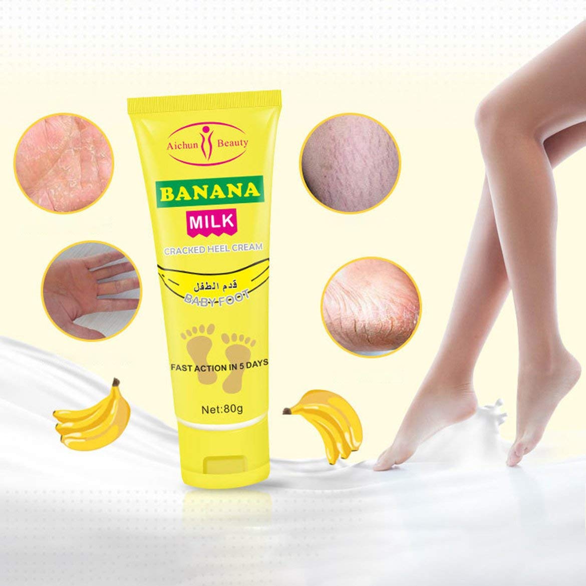 Aichun Beauty Banana Cracked Heel foot Cream - Image 2