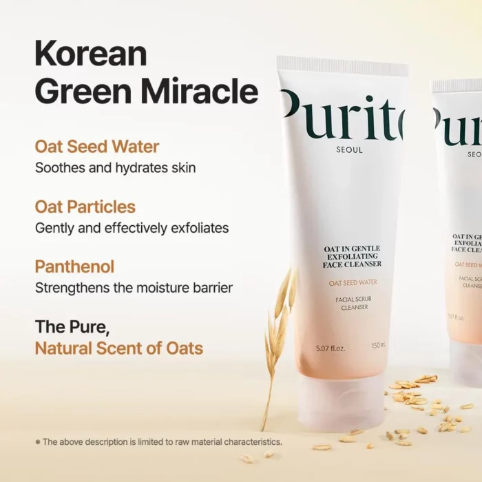 Purito Seoul Oat In Gentle Exfoliating Face Cleanser 150ml - Image 2