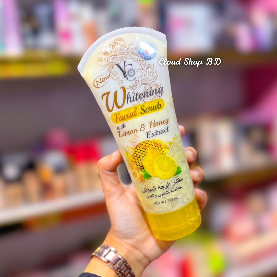YC Whitening Facial Scrub with Lemon and Honey - 175ml