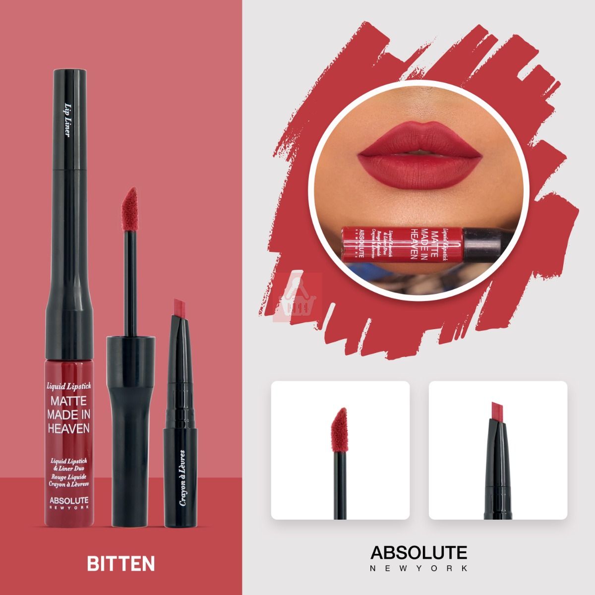 Absolute New York Matte Made in Heaven Liquid Lipstick & Liner Duo - Image 2