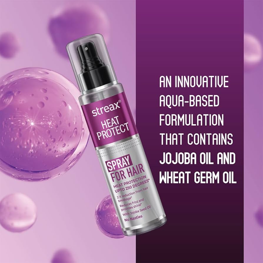 Streax Heat Protect Spray for Hair (with Jojoba Seed Oil) - Image 3