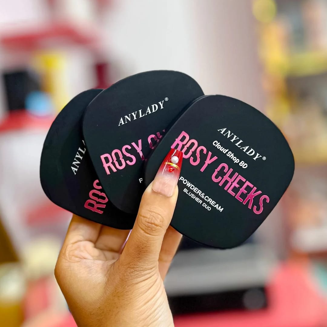 ANYLADY Rosy Cheeks Powder & Cream Blusher Duo
