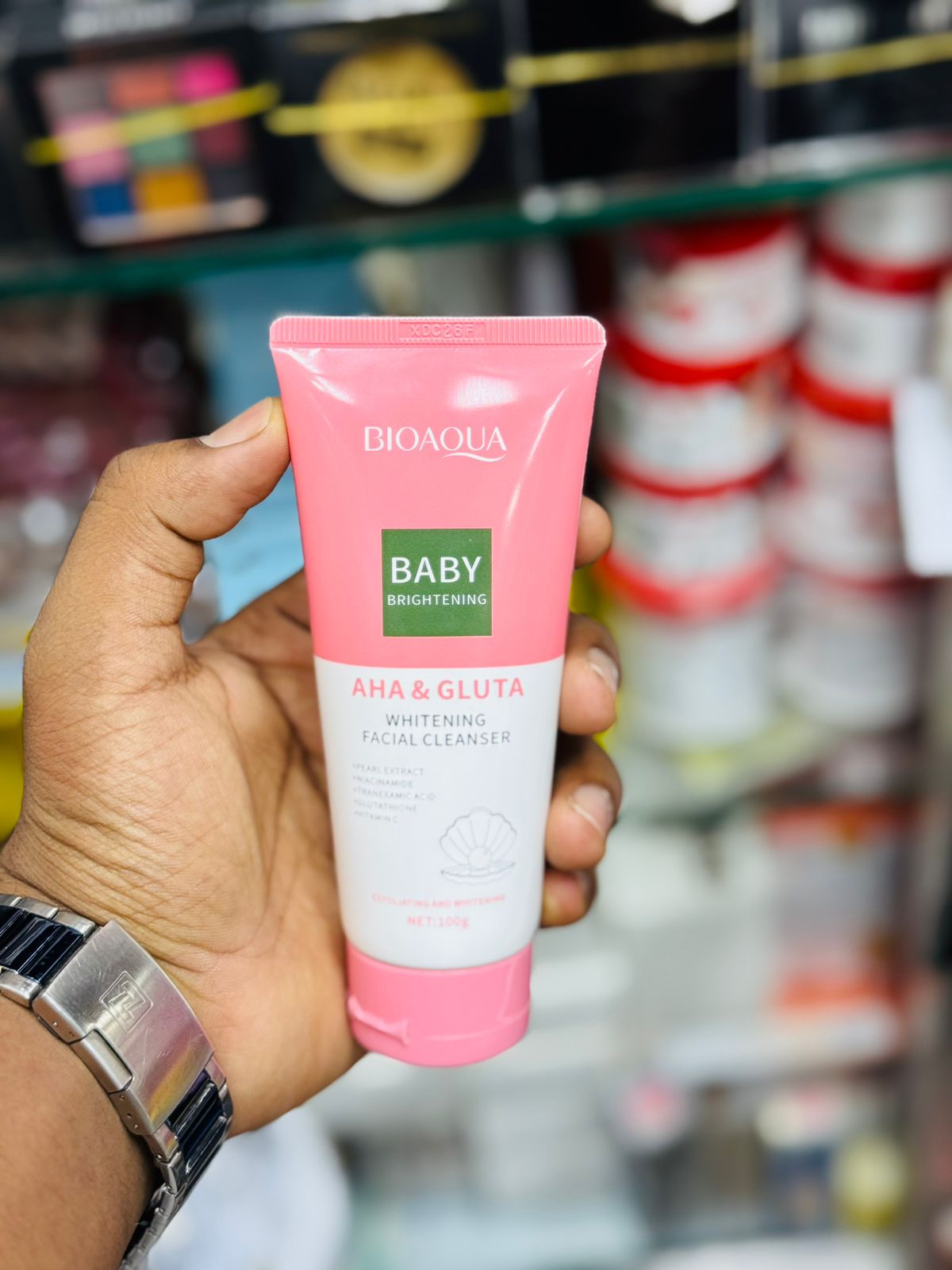 BIOAQUA Baby Brightening AHA & Gluta Whitening Facial Cleanser
